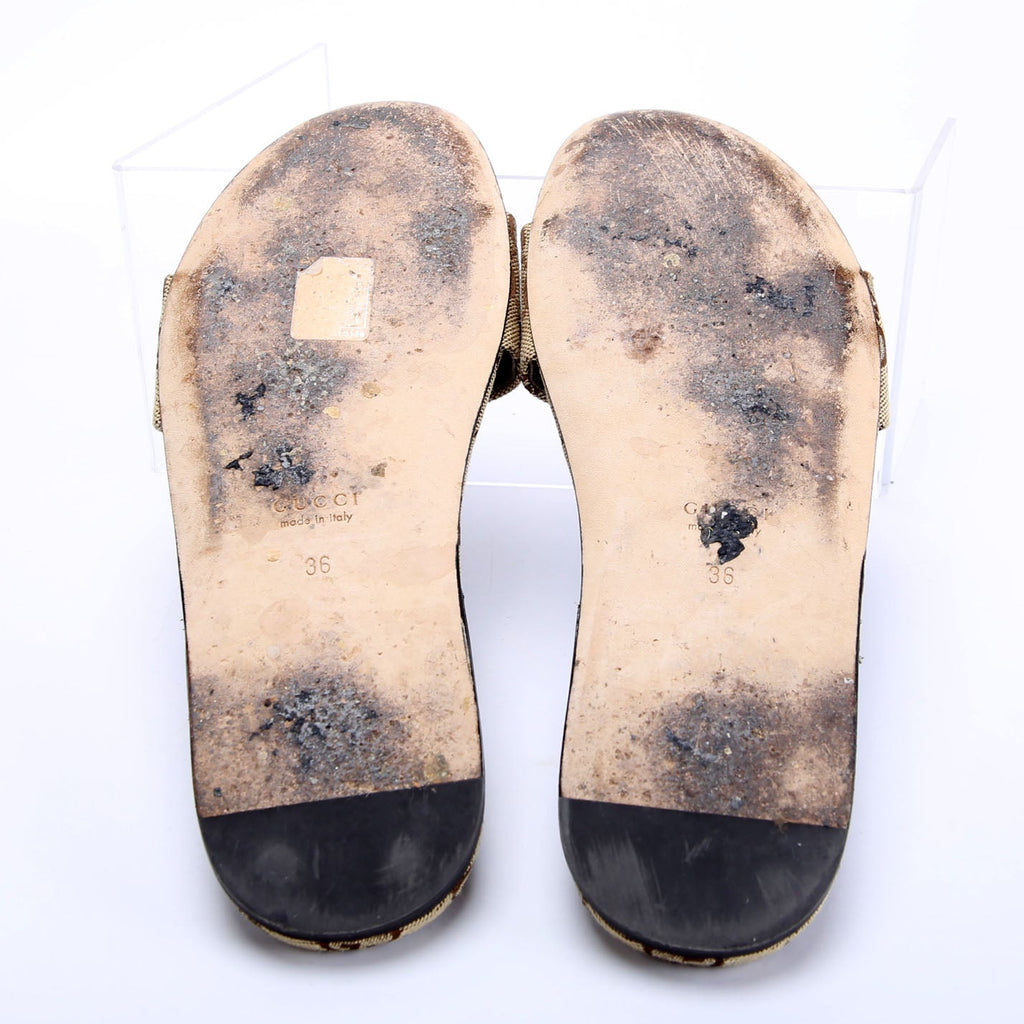 Saiga Horsebit Slide Sandals Size 36