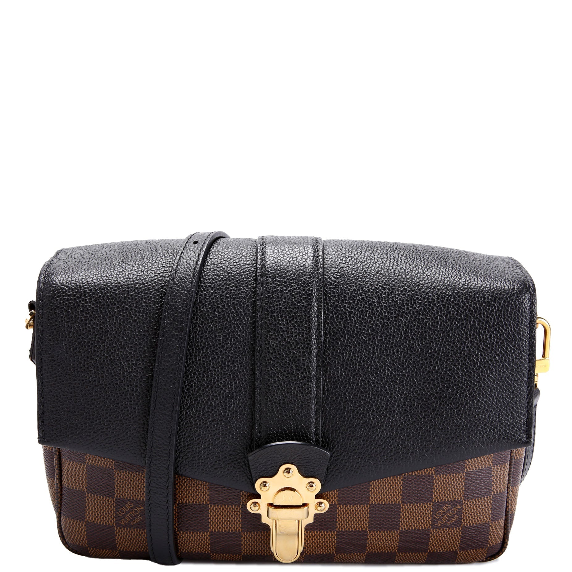 Clapton Crossbody Damier Ebene Black