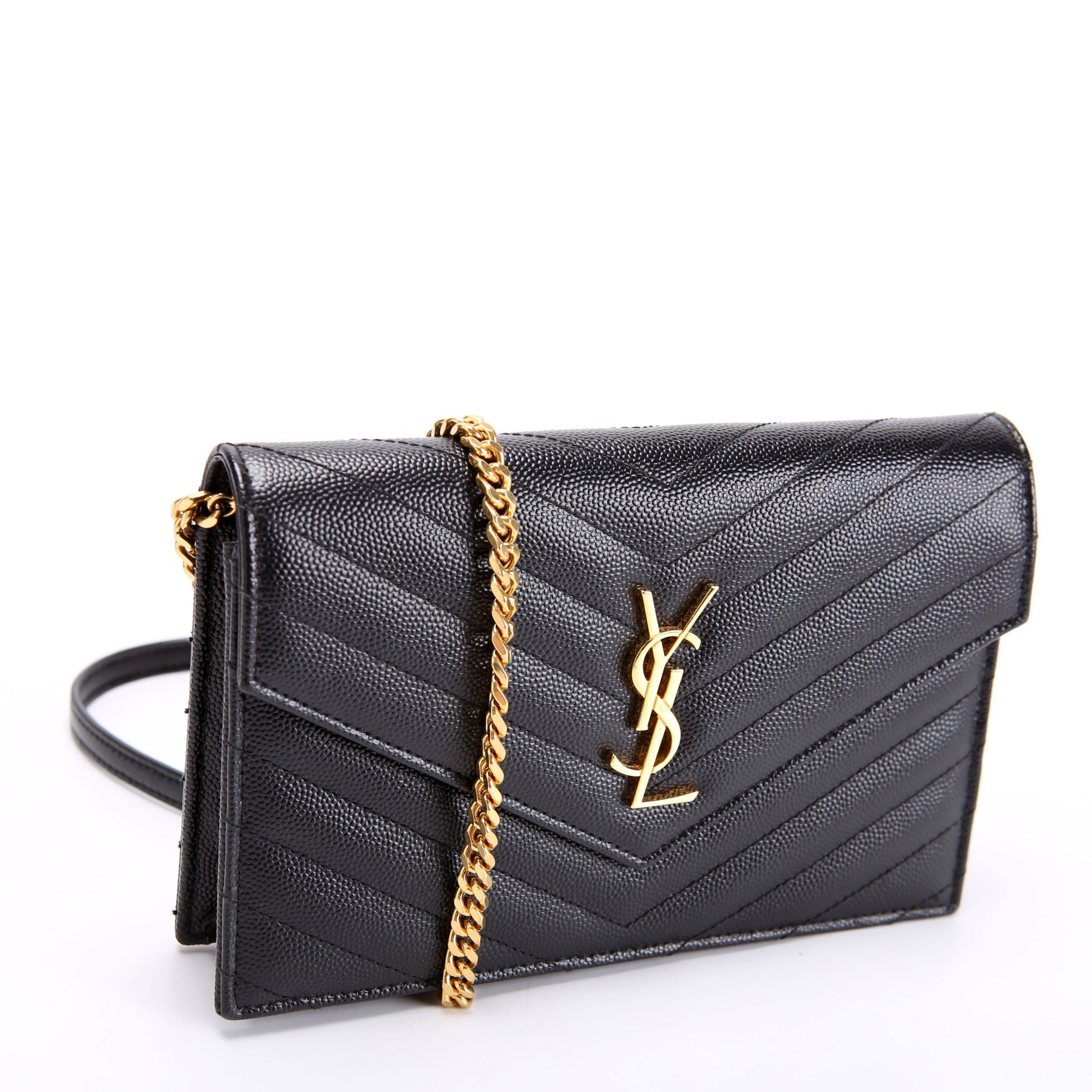 Envelope Chain Wallet 393953 Black