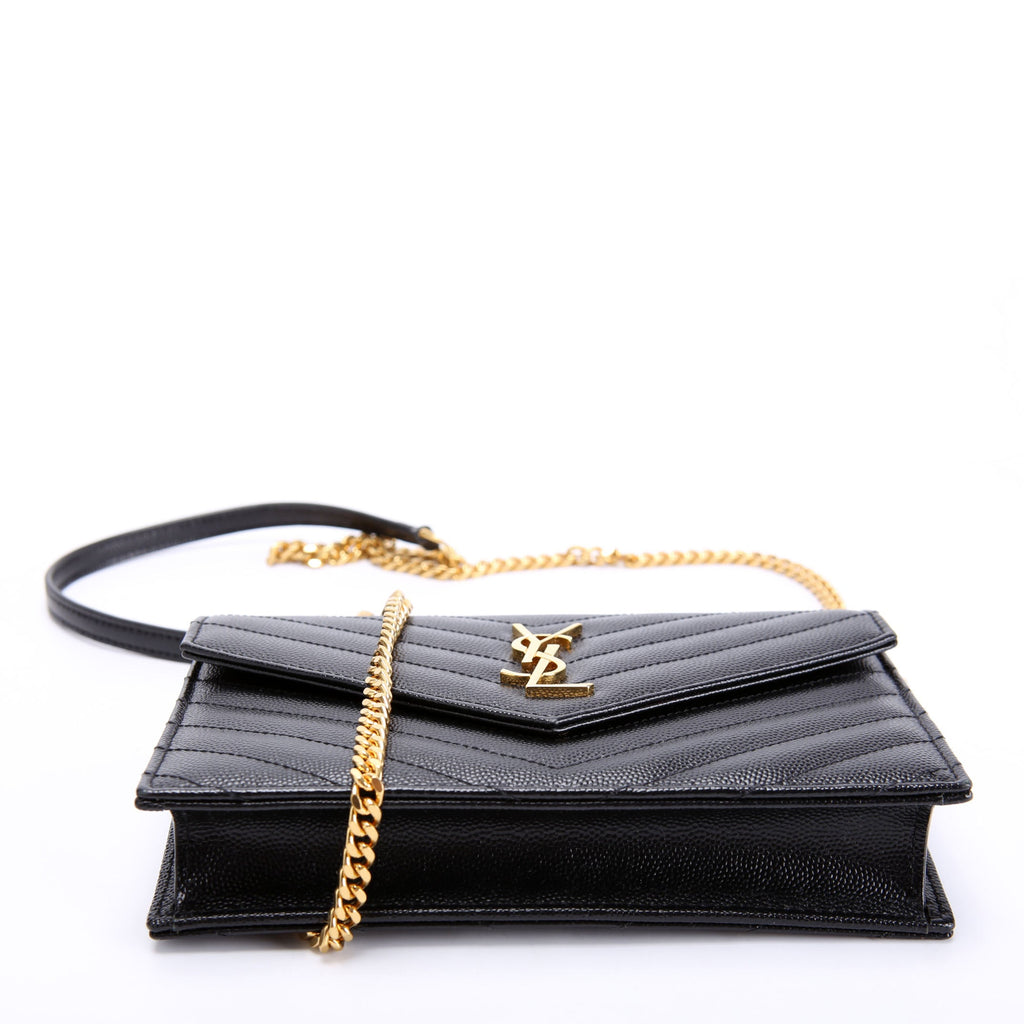 Envelope Chain Wallet 393953 Black