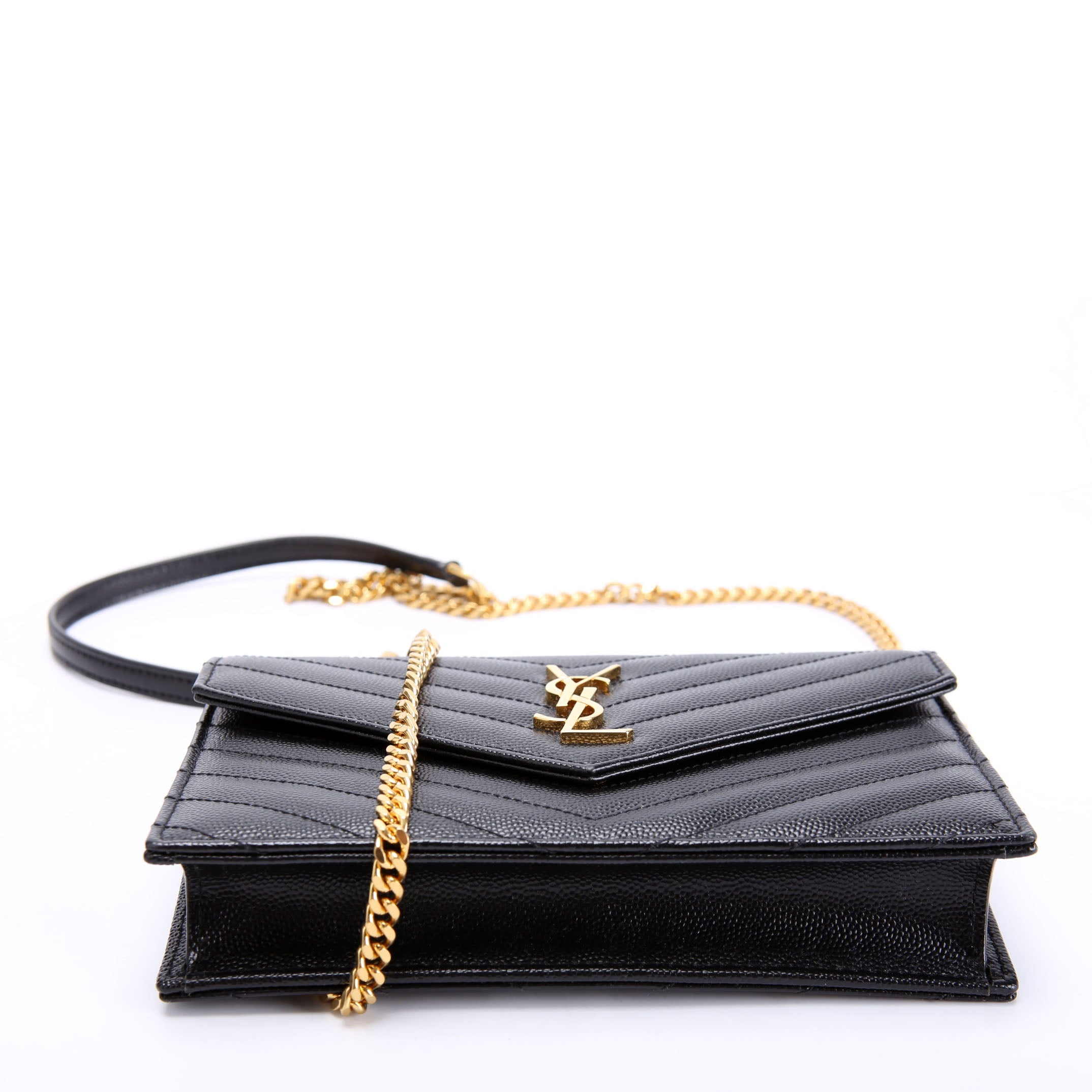 Envelope Chain Wallet 393953 Black