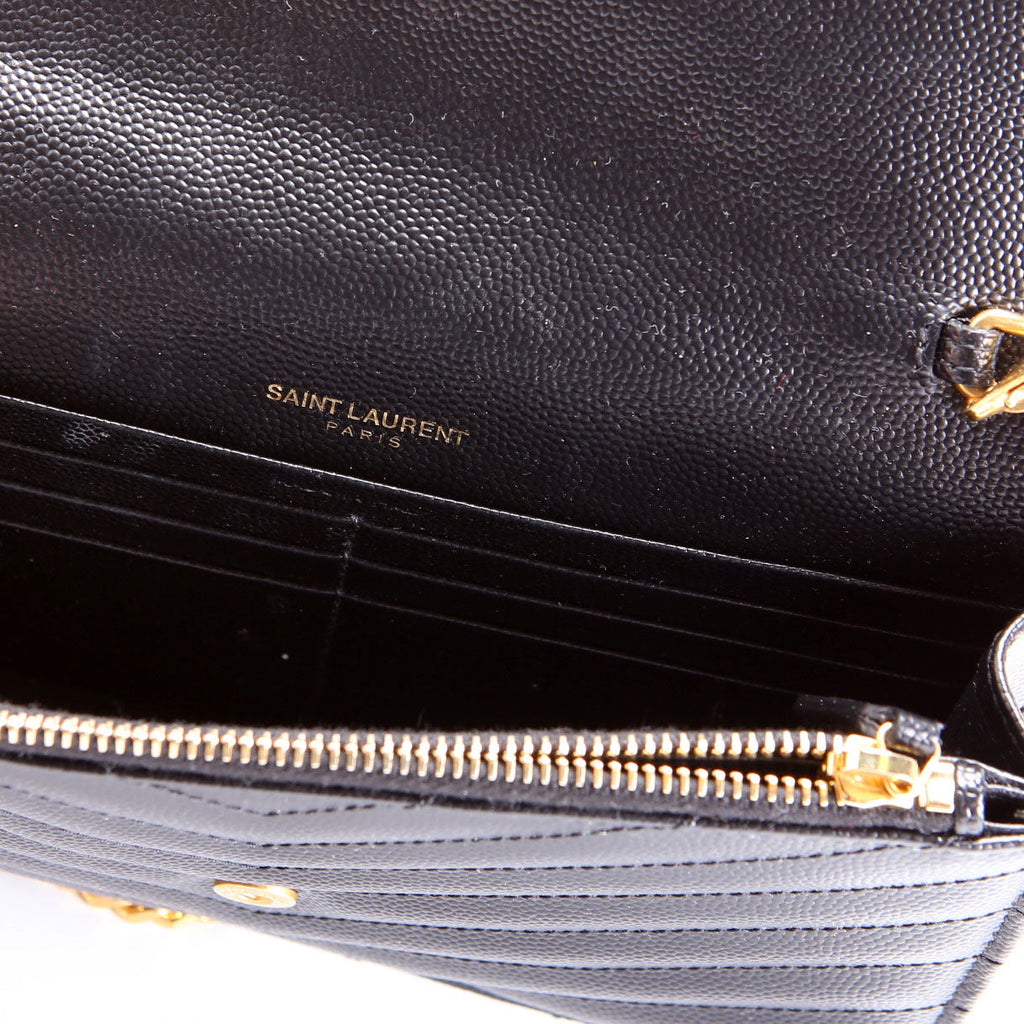 Envelope Chain Wallet 393953 Black