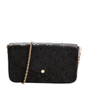 Pochette Felicie Empreinte Black