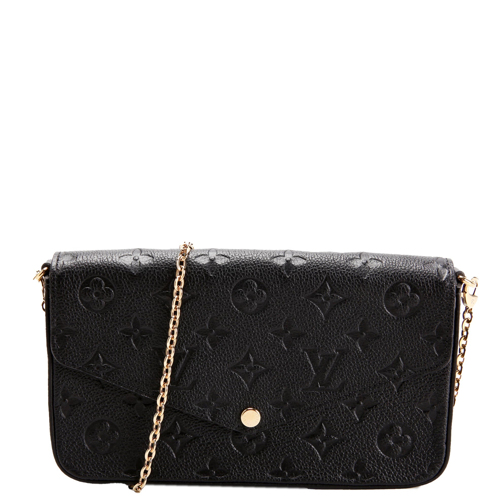 Pochette Felicie Empreinte Black