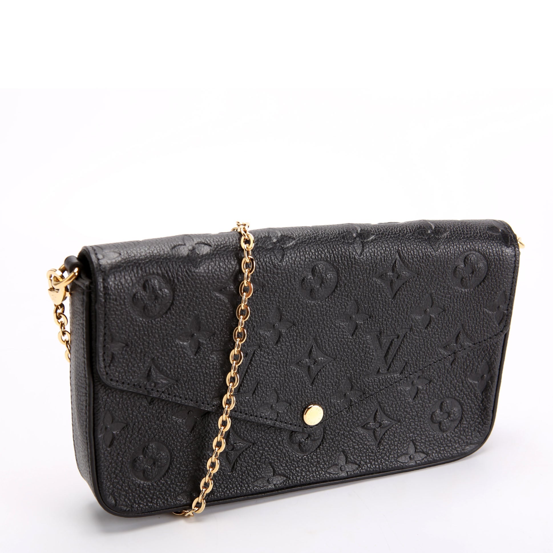 Pochette Felicie Empreinte Black