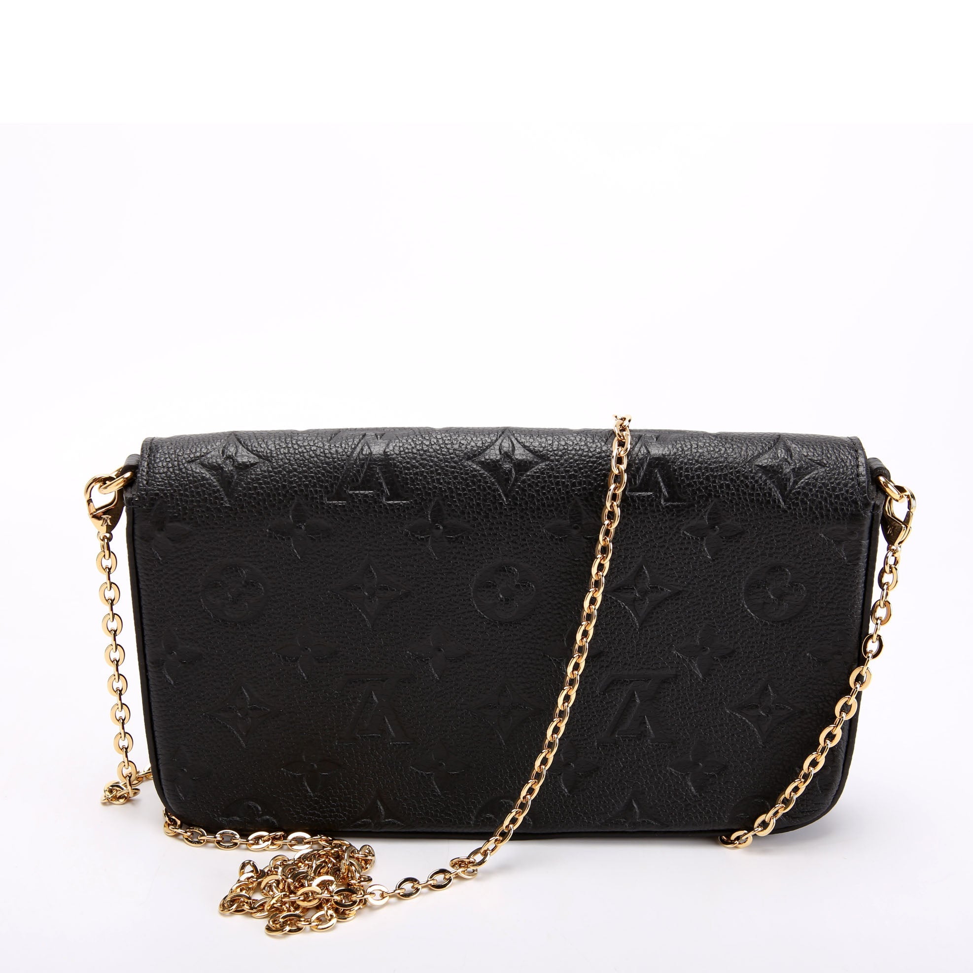 Pochette Felicie Empreinte Black