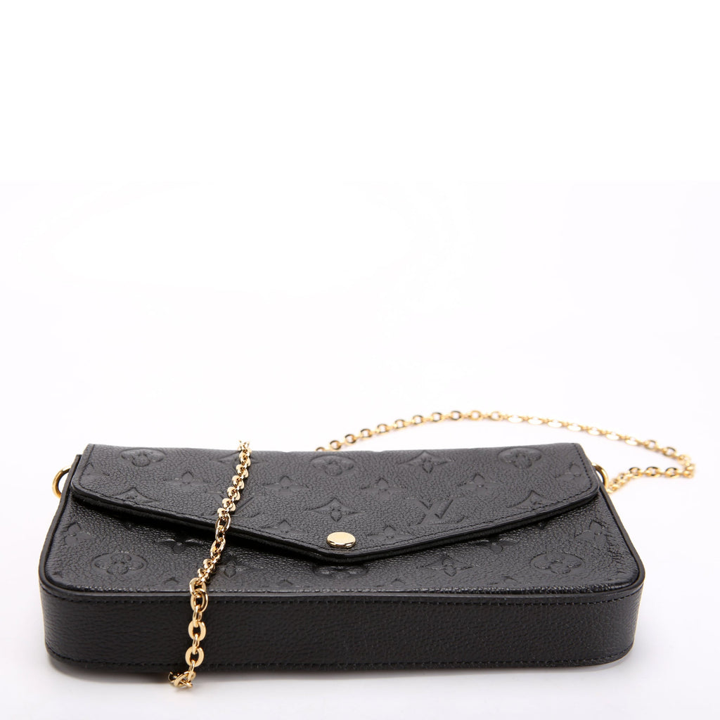 Pochette Felicie Empreinte Black