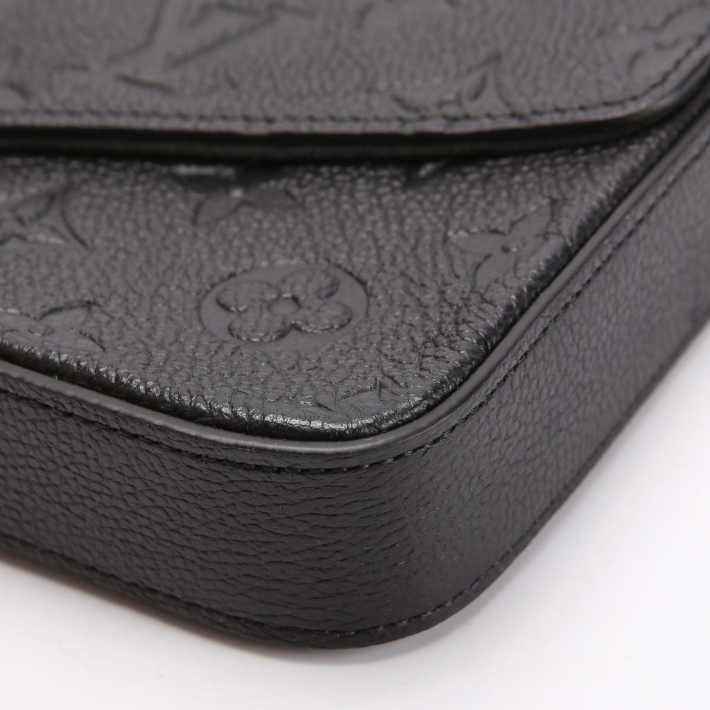 Pochette Felicie Empreinte Black