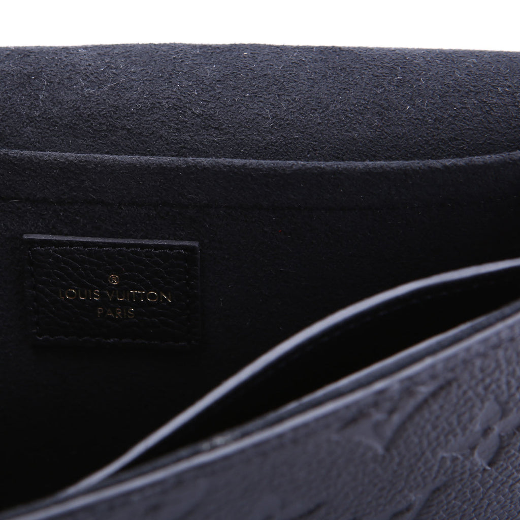 Pochette Felicie Empreinte Black