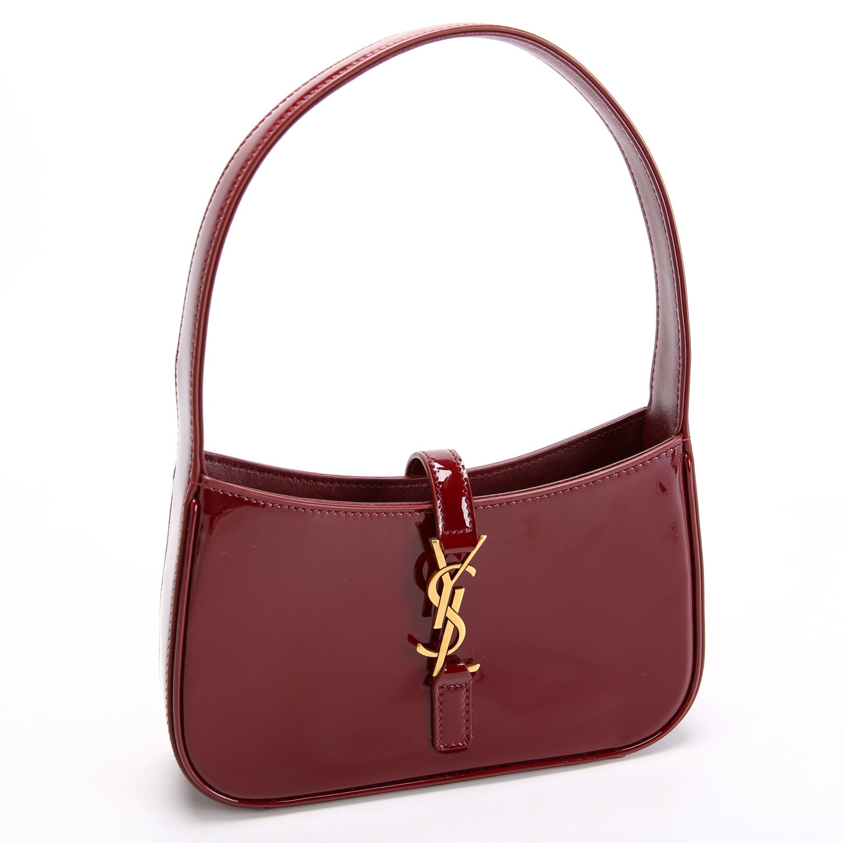 SAINT LAURENT 710318 Le 5 A 7 Mini Hobo Burgundy