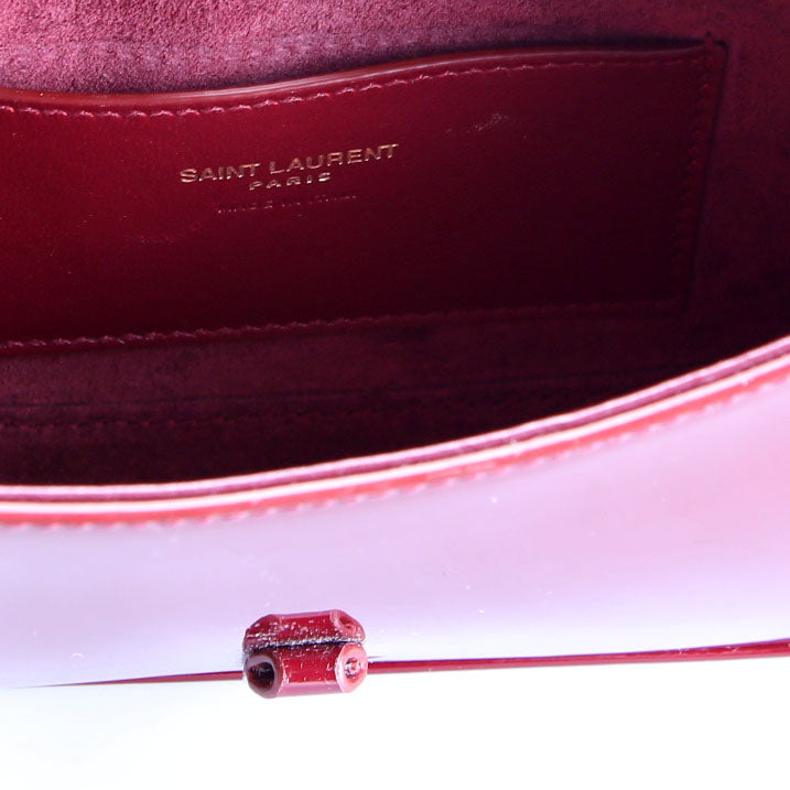 SAINT LAURENT 710318 Le 5 A 7 Mini Hobo Burgundy