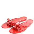 Rockstud Jelly Flip Flops Size 41 Red
