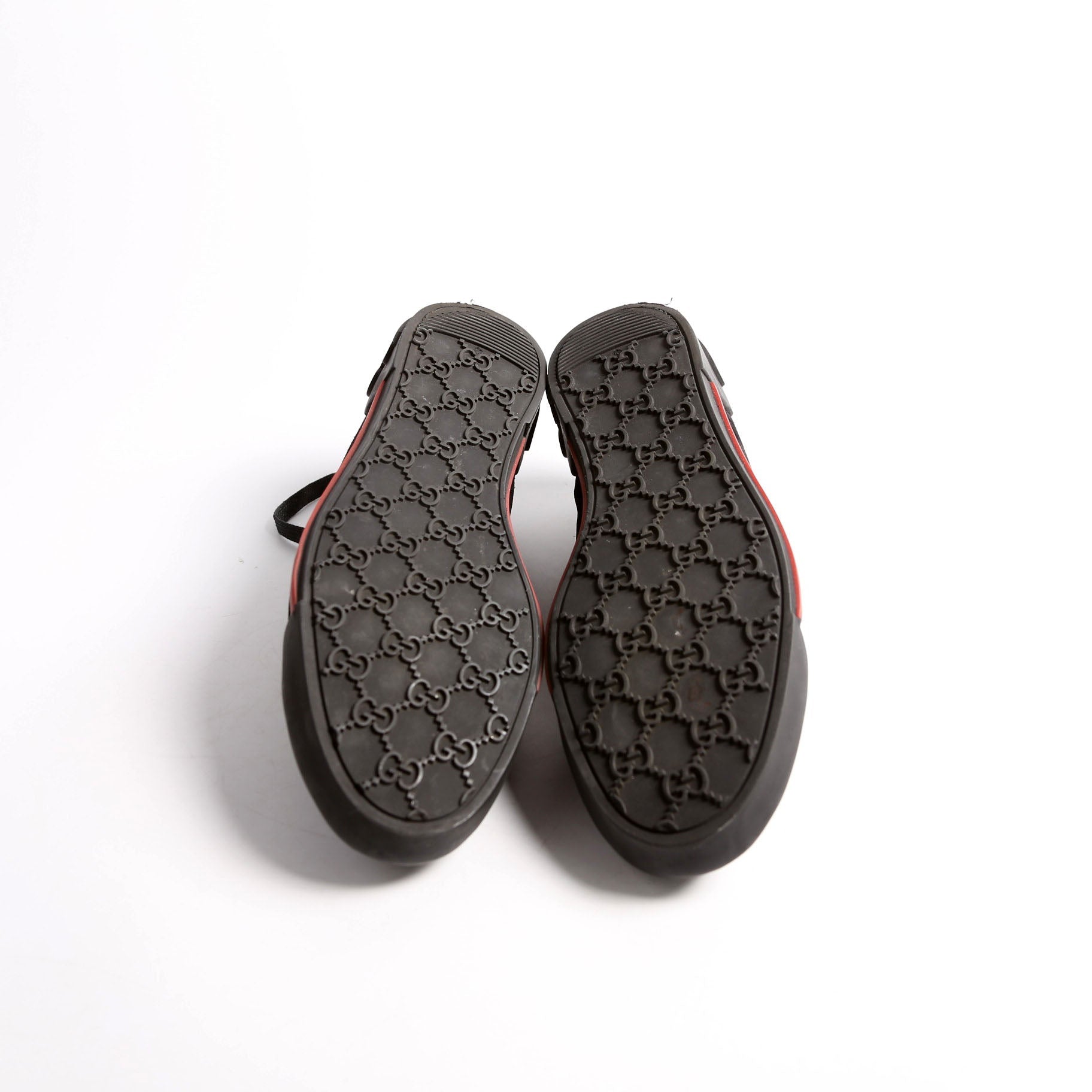 Script Logo Suede Sneakers Size 38 Black