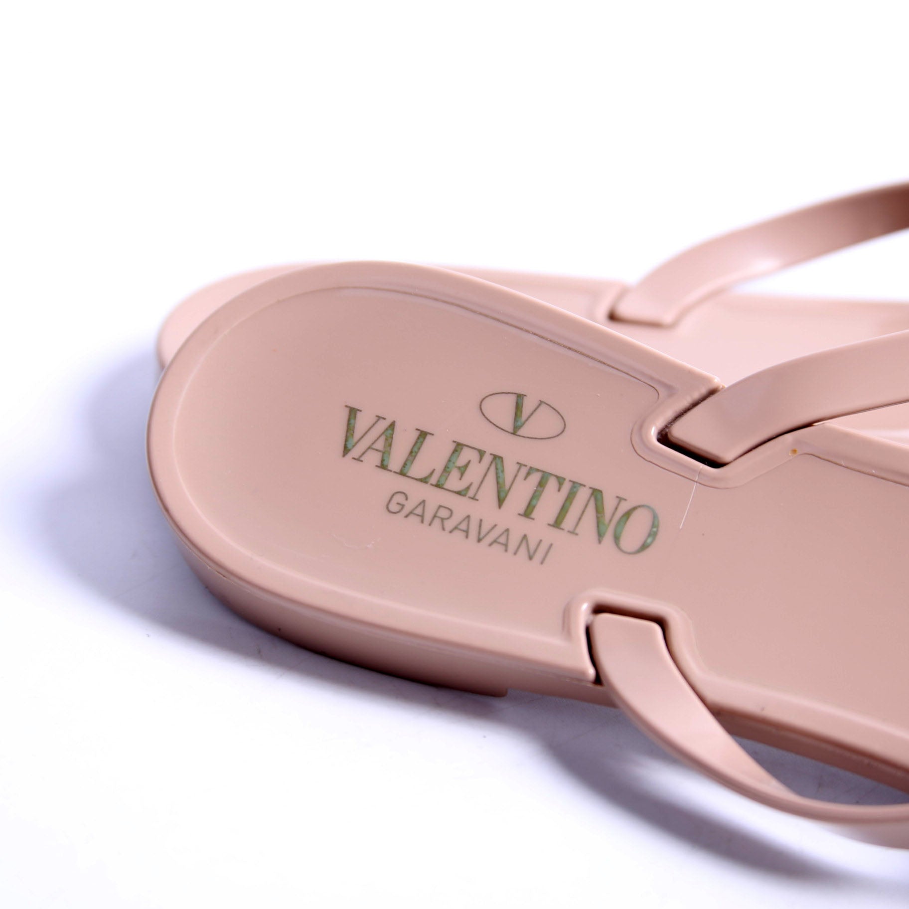 Rockstud Jelly Flip Flops Size 41 Nude
