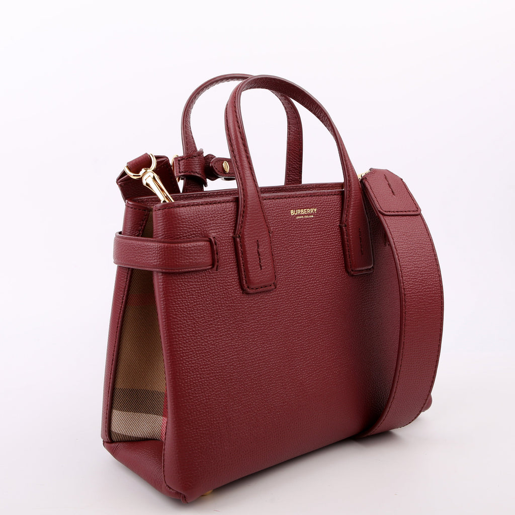 Banner Tote Small Maroon