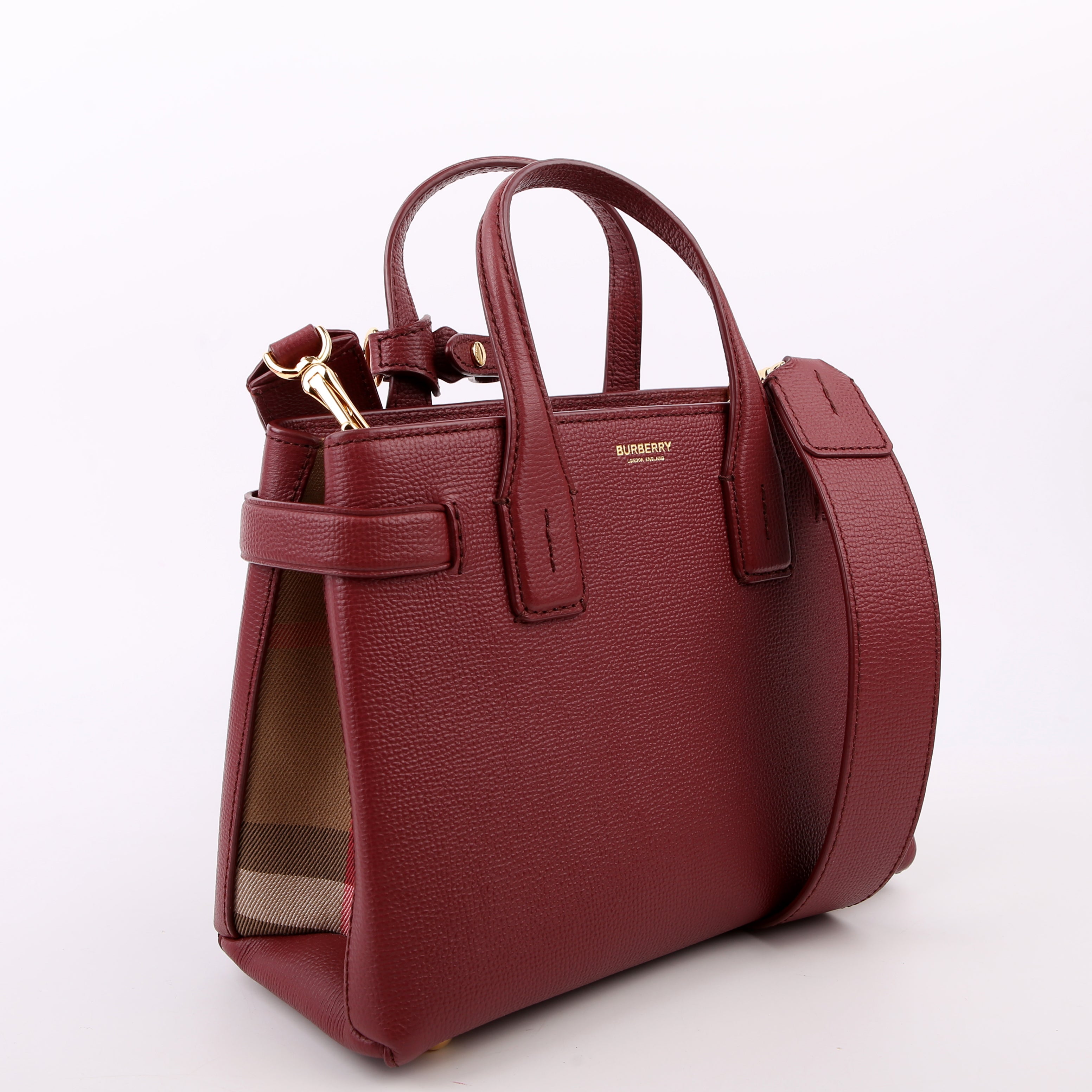Banner Tote Small Maroon