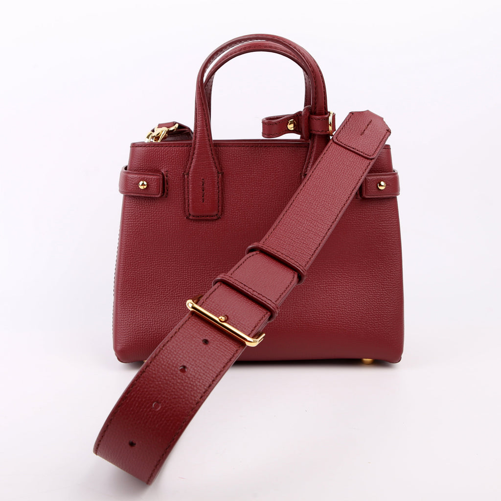 Banner Tote Small Maroon