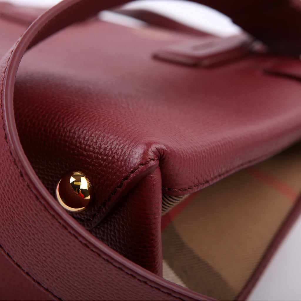 Banner Tote Small Maroon