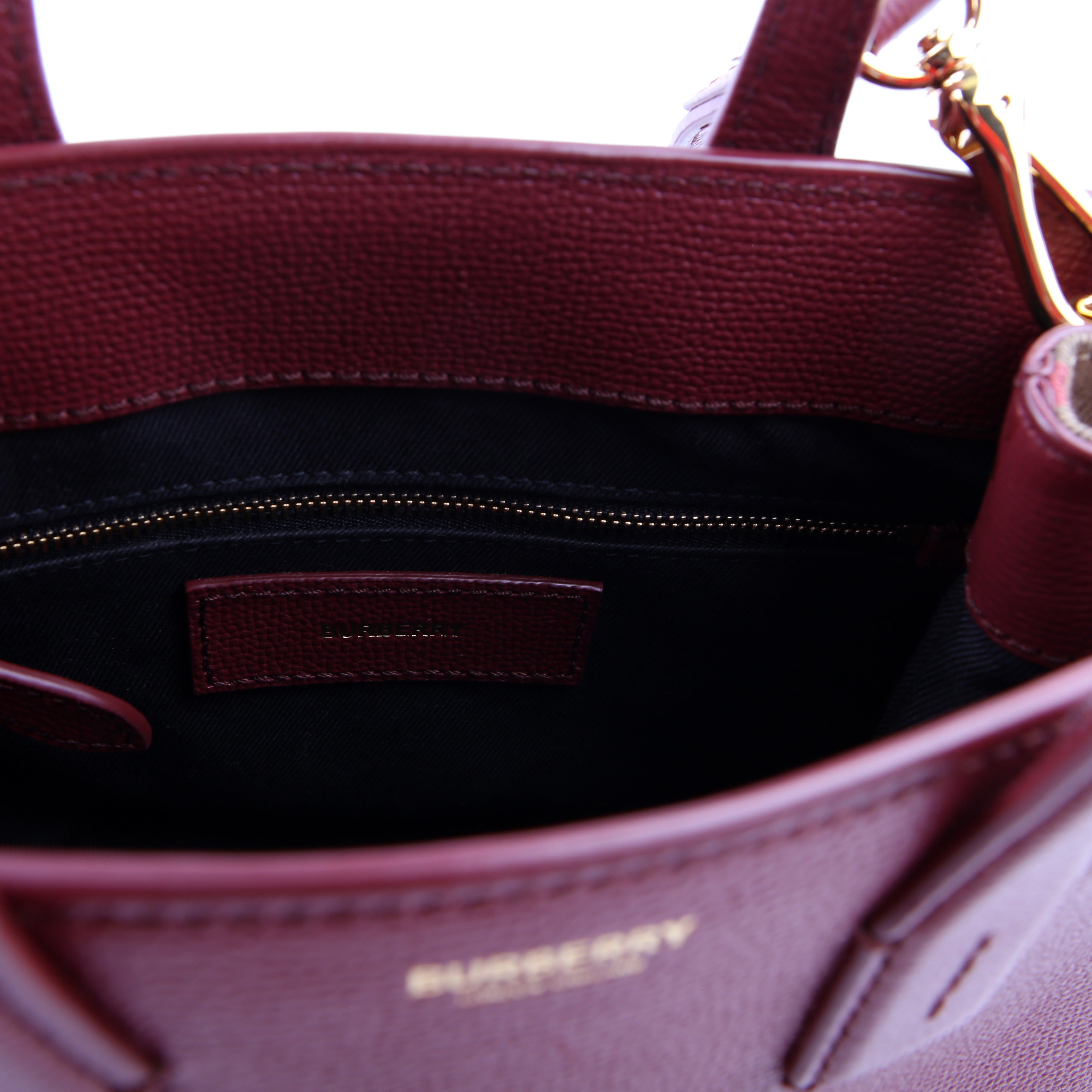 Banner Tote Small Maroon