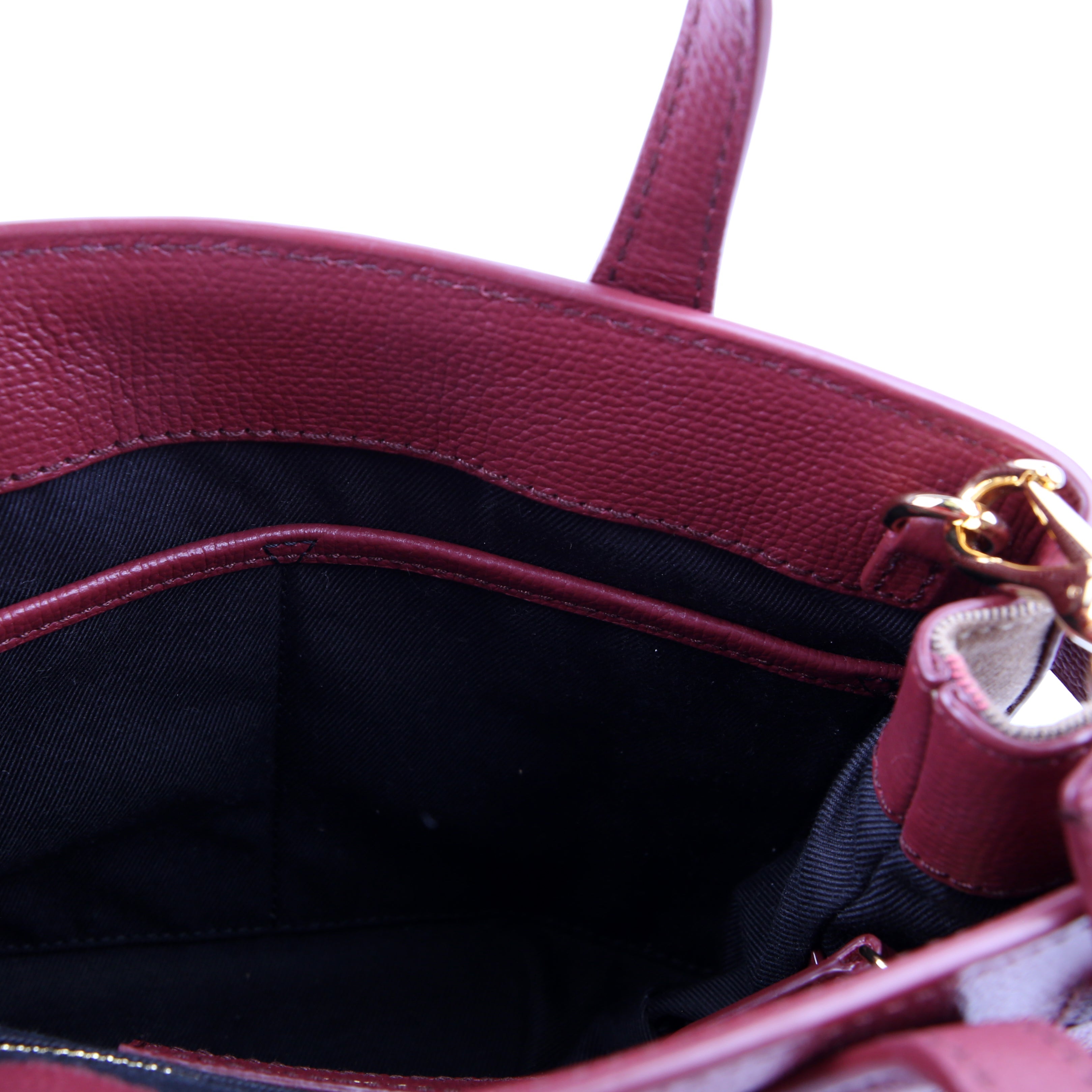 Banner Tote Small Maroon