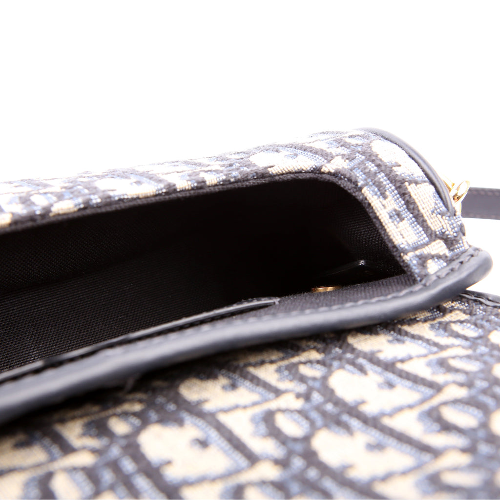 Dior Bobby Bag East-West Oblique Blue