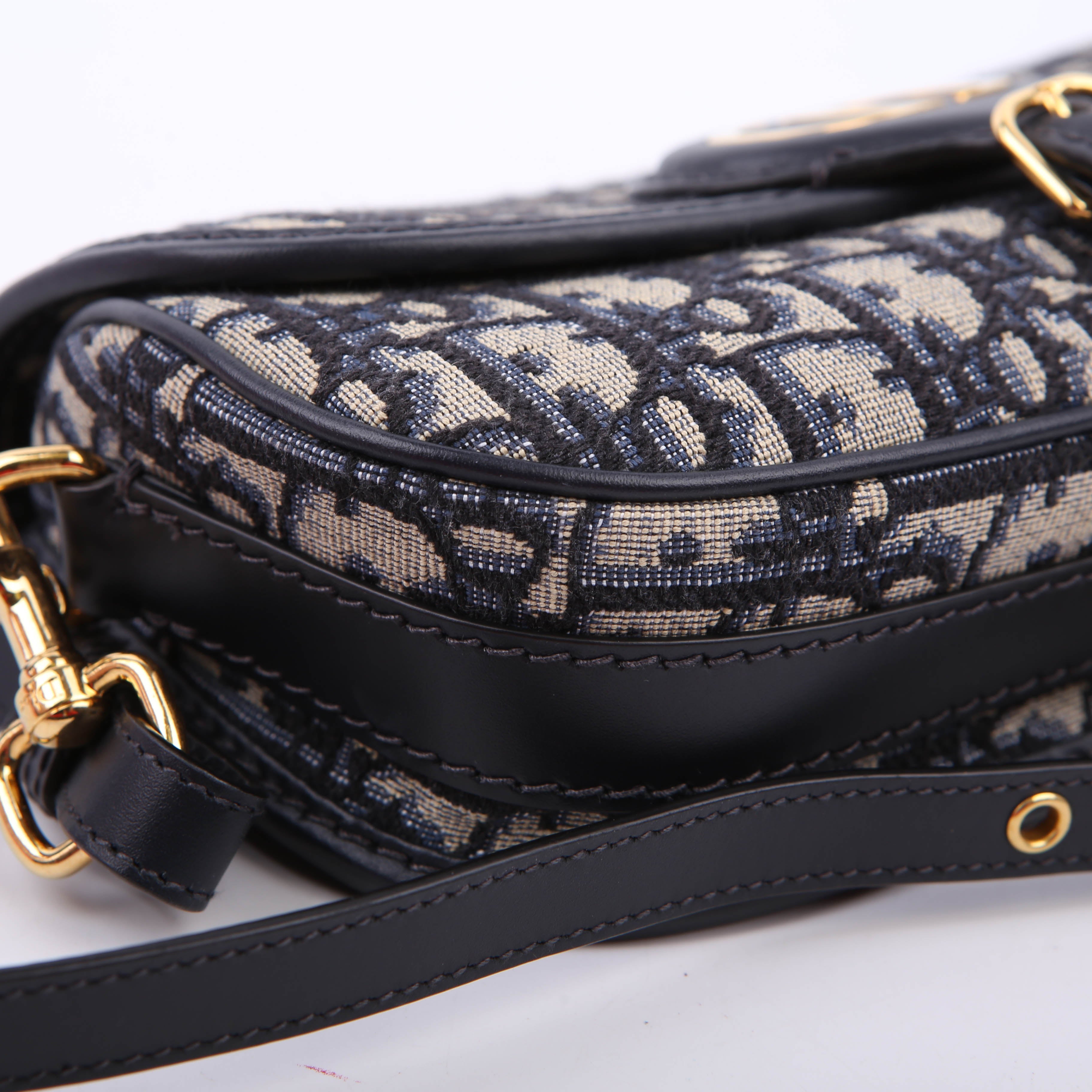 Dior Bobby Bag East-West Oblique Blue