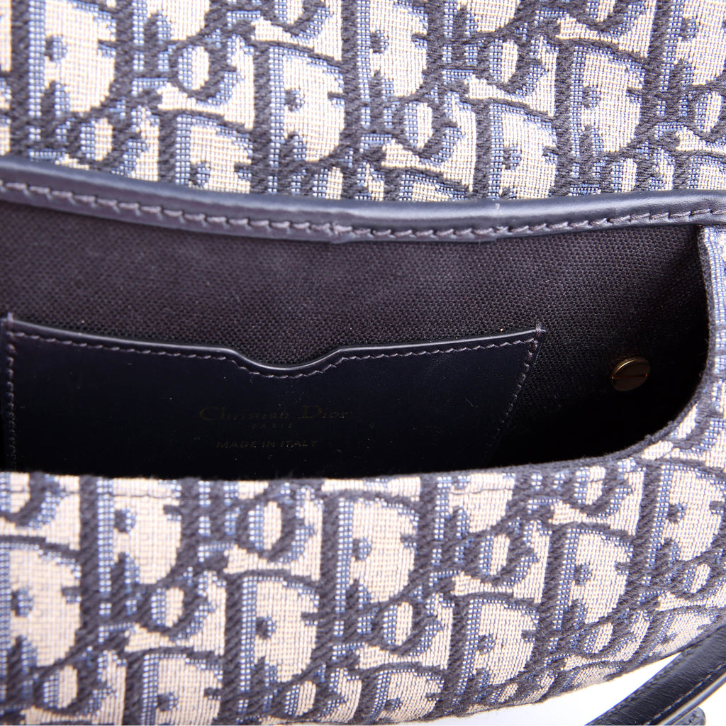 Dior Bobby Bag East-West Oblique Blue