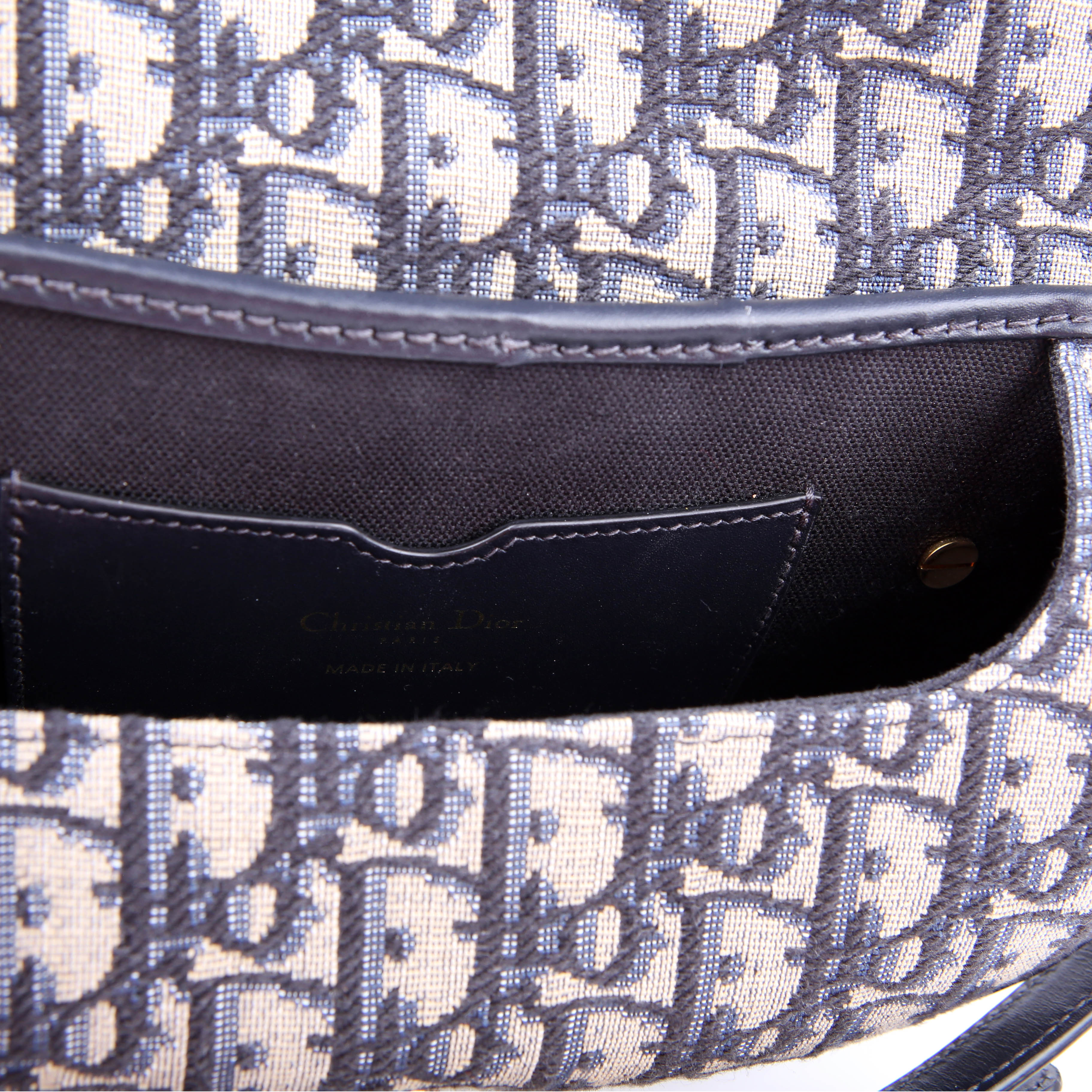Dior Bobby Bag East-West Oblique Blue