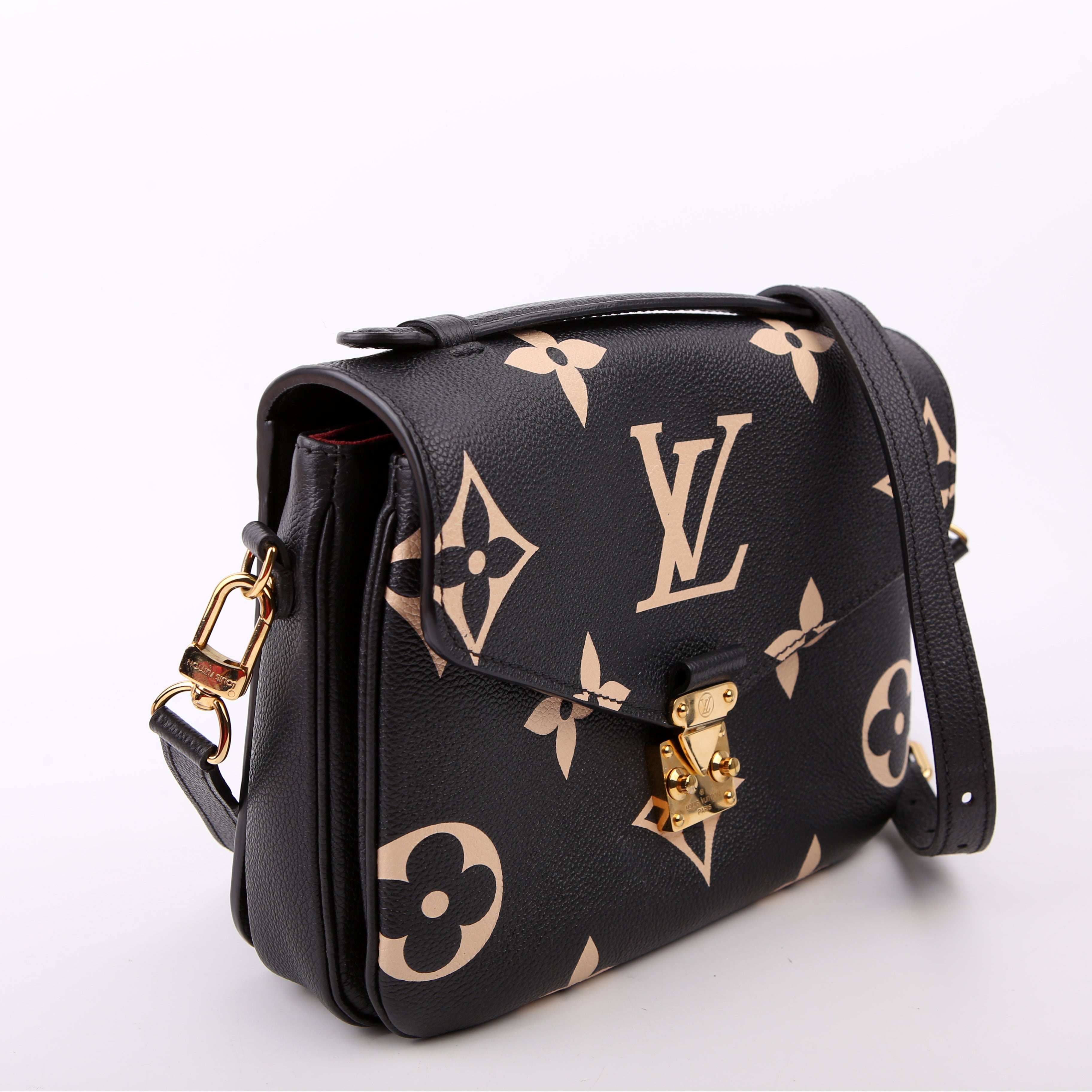 Pochette Metis Empreinte Bicolor Black/Beige