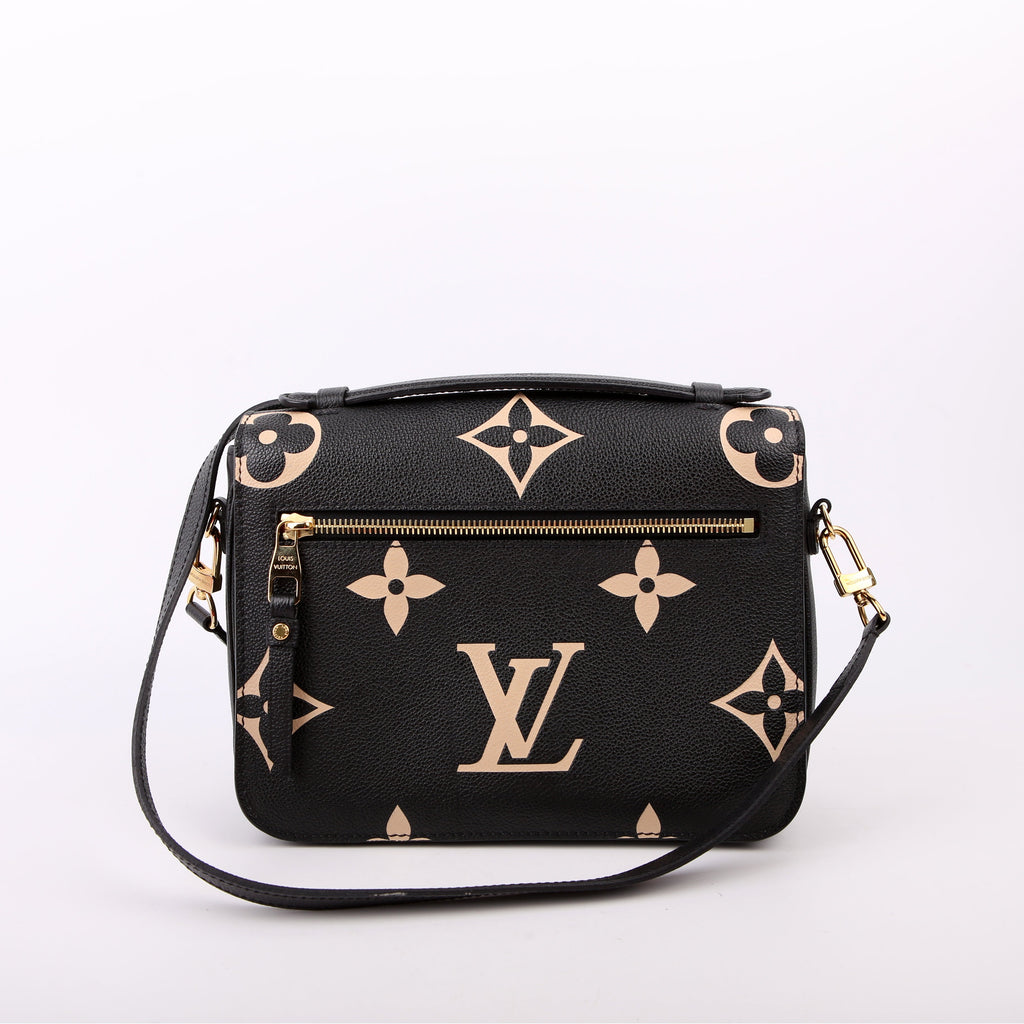 Pochette Metis Empreinte Bicolor Black/Beige