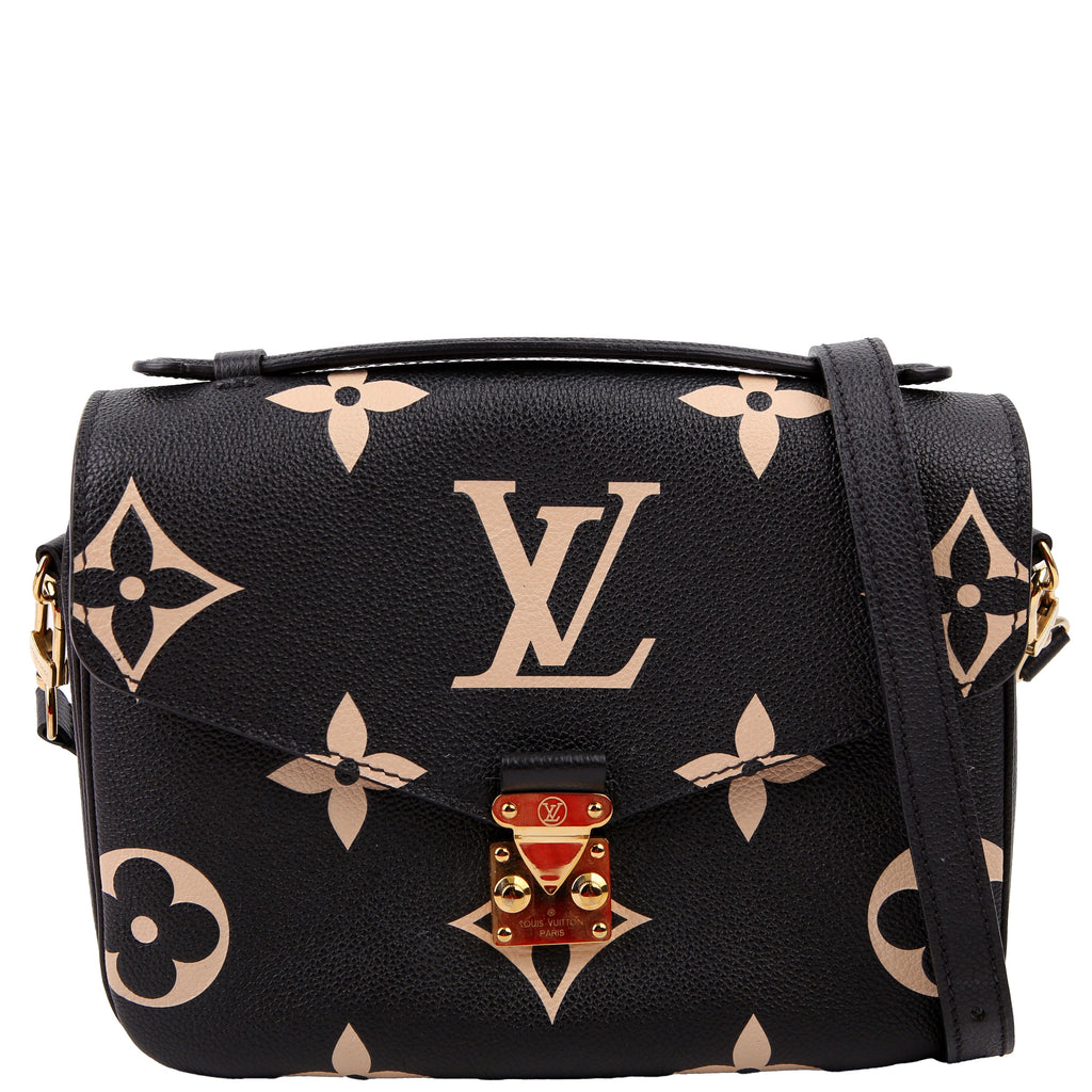 Pochette Metis Empreinte Bicolor Black/Beige