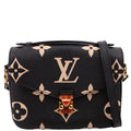 Pochette Metis Empreinte Bicolor Black/Beige