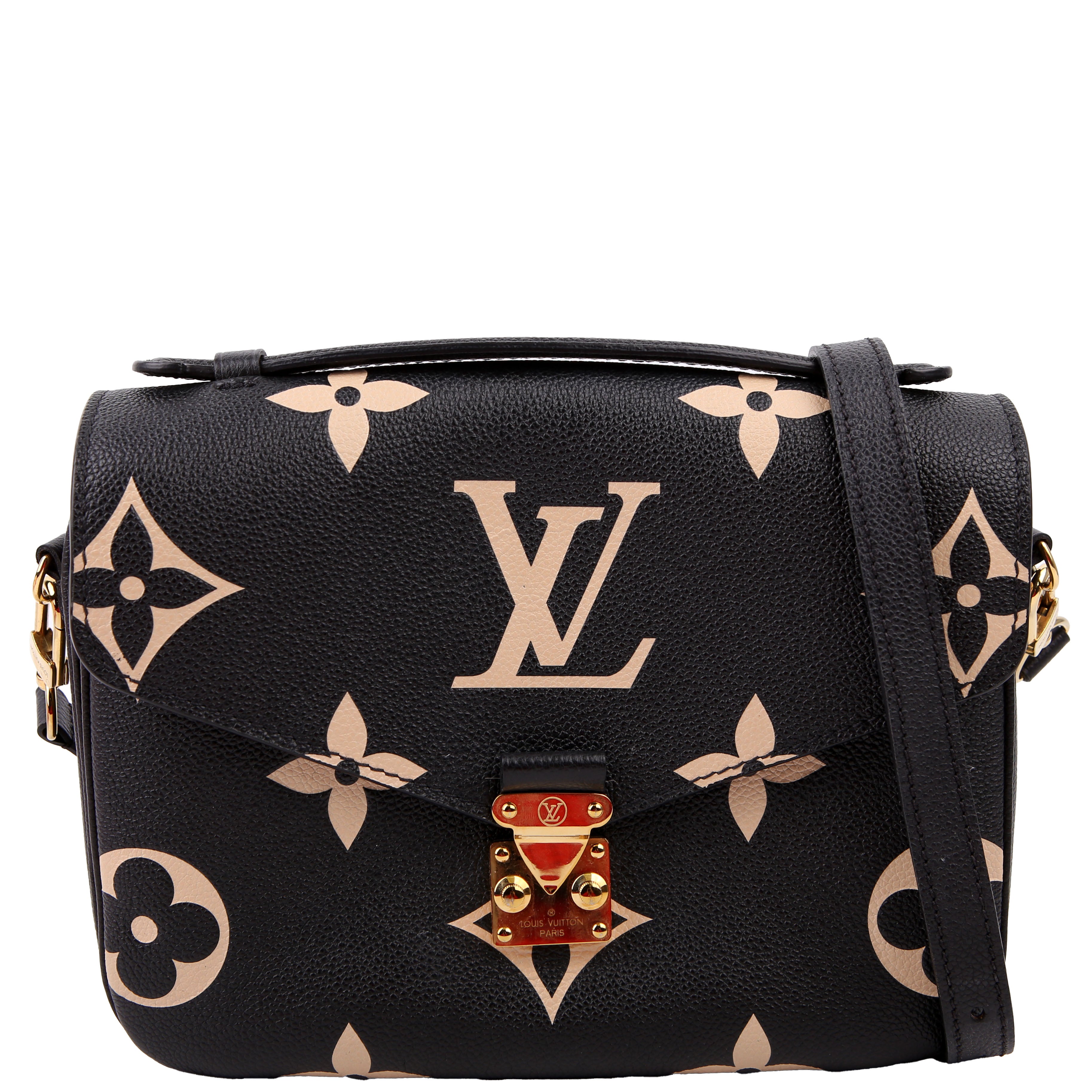 Pochette Metis Empreinte Bicolor Black/Beige
