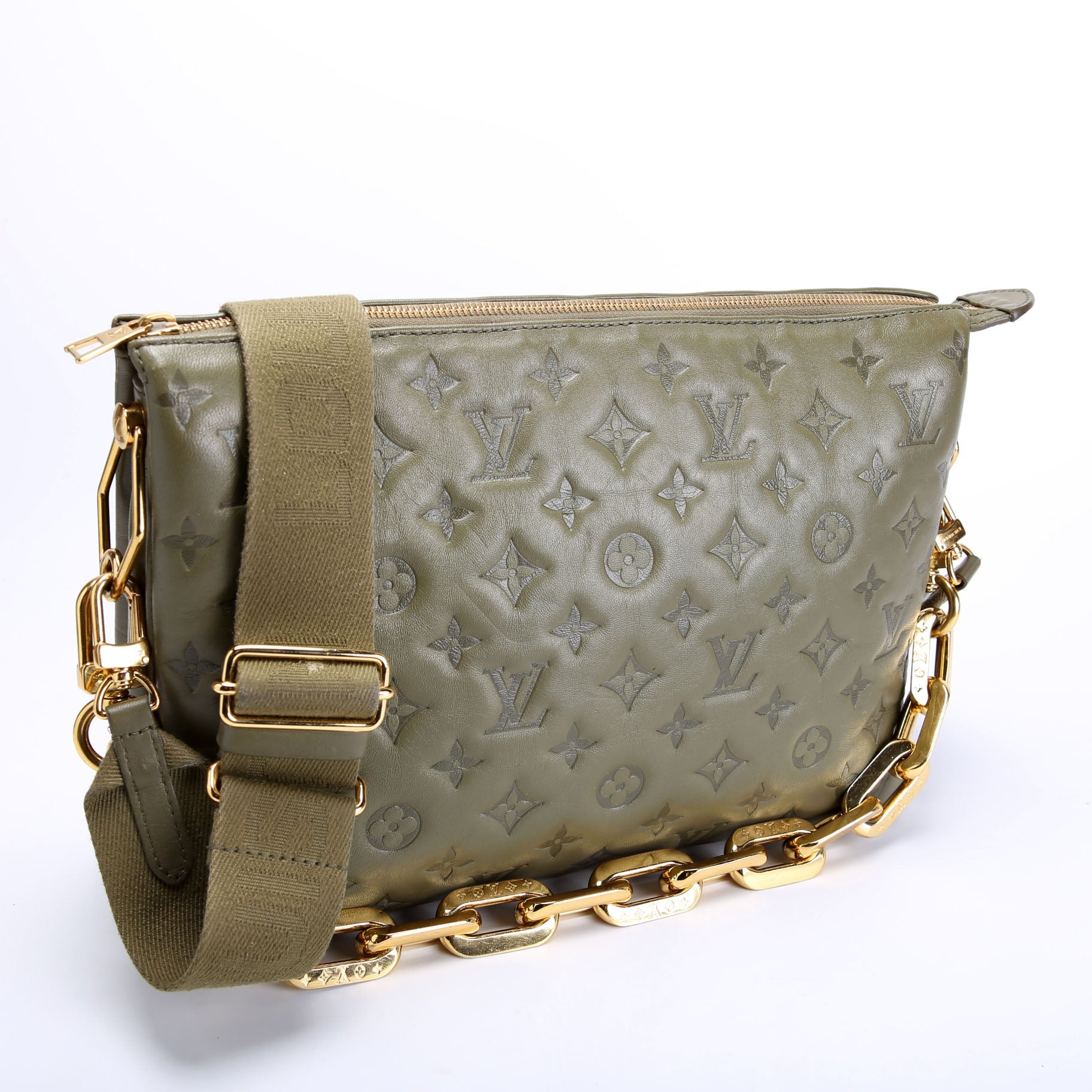 Coussin MM Lambskin Green
