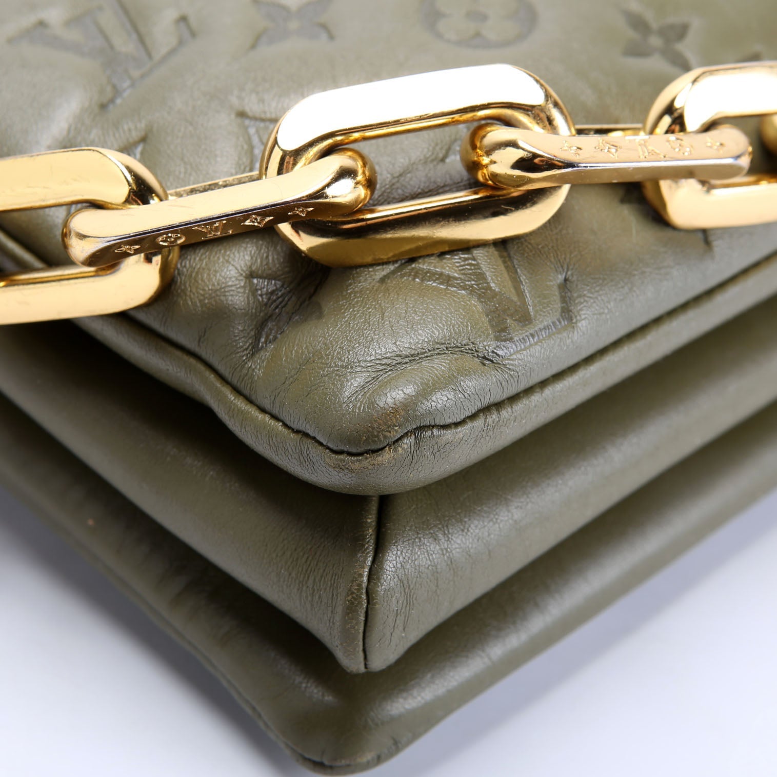 Coussin MM Lambskin Green