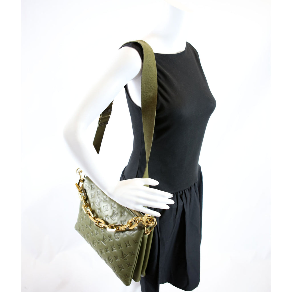 Coussin MM Lambskin Green