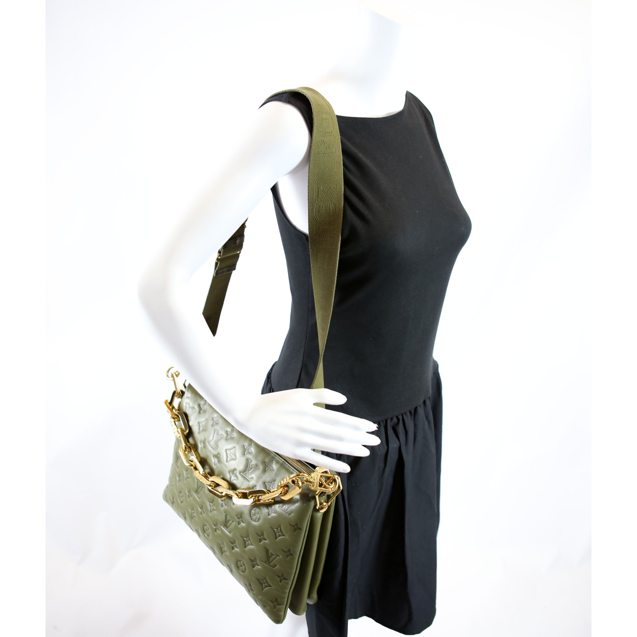 Coussin MM Lambskin Green