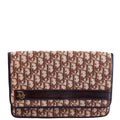 Trotter Frame Flap Clutch Vintage Brown/Beige