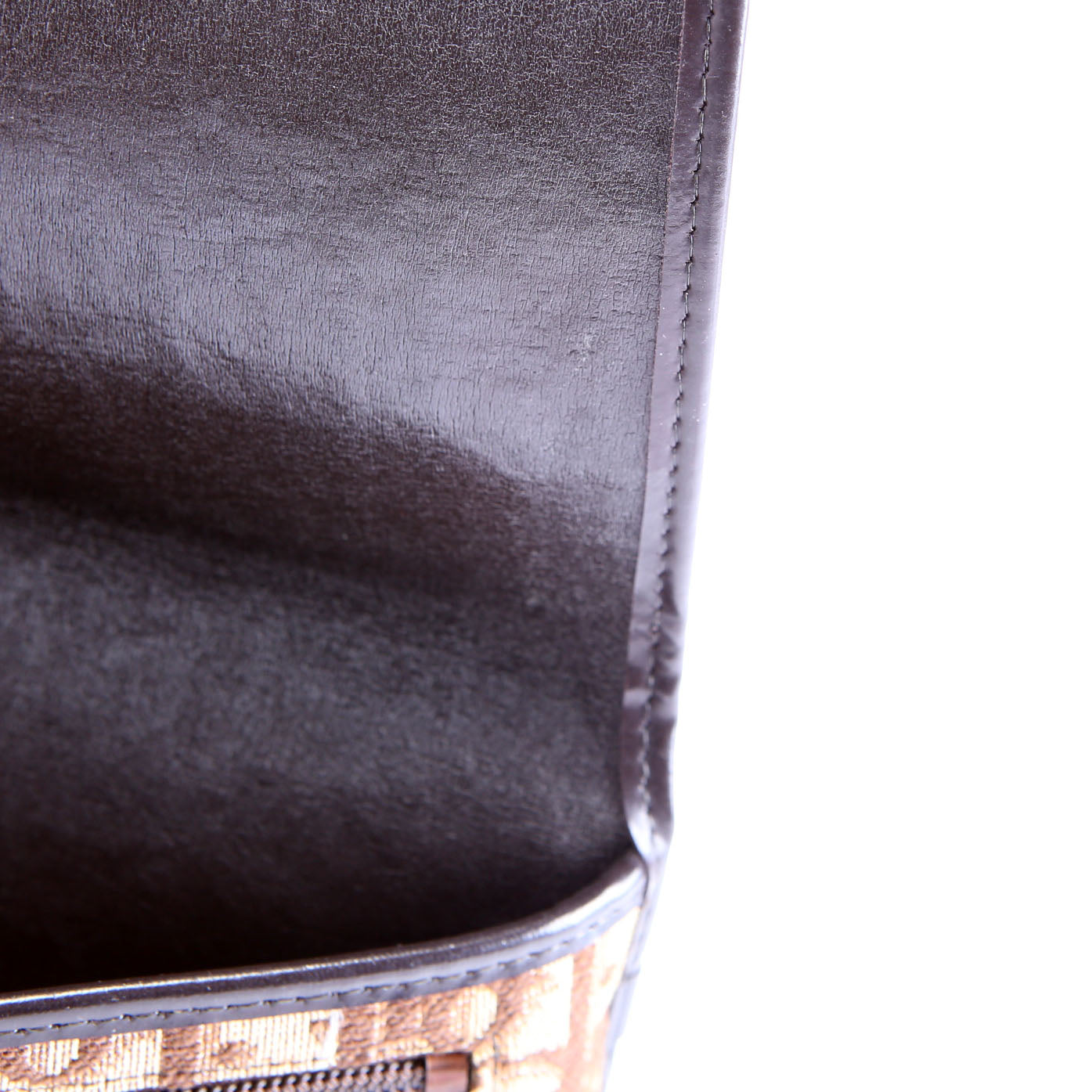 Trotter Frame Flap Clutch Vintage Brown/Beige
