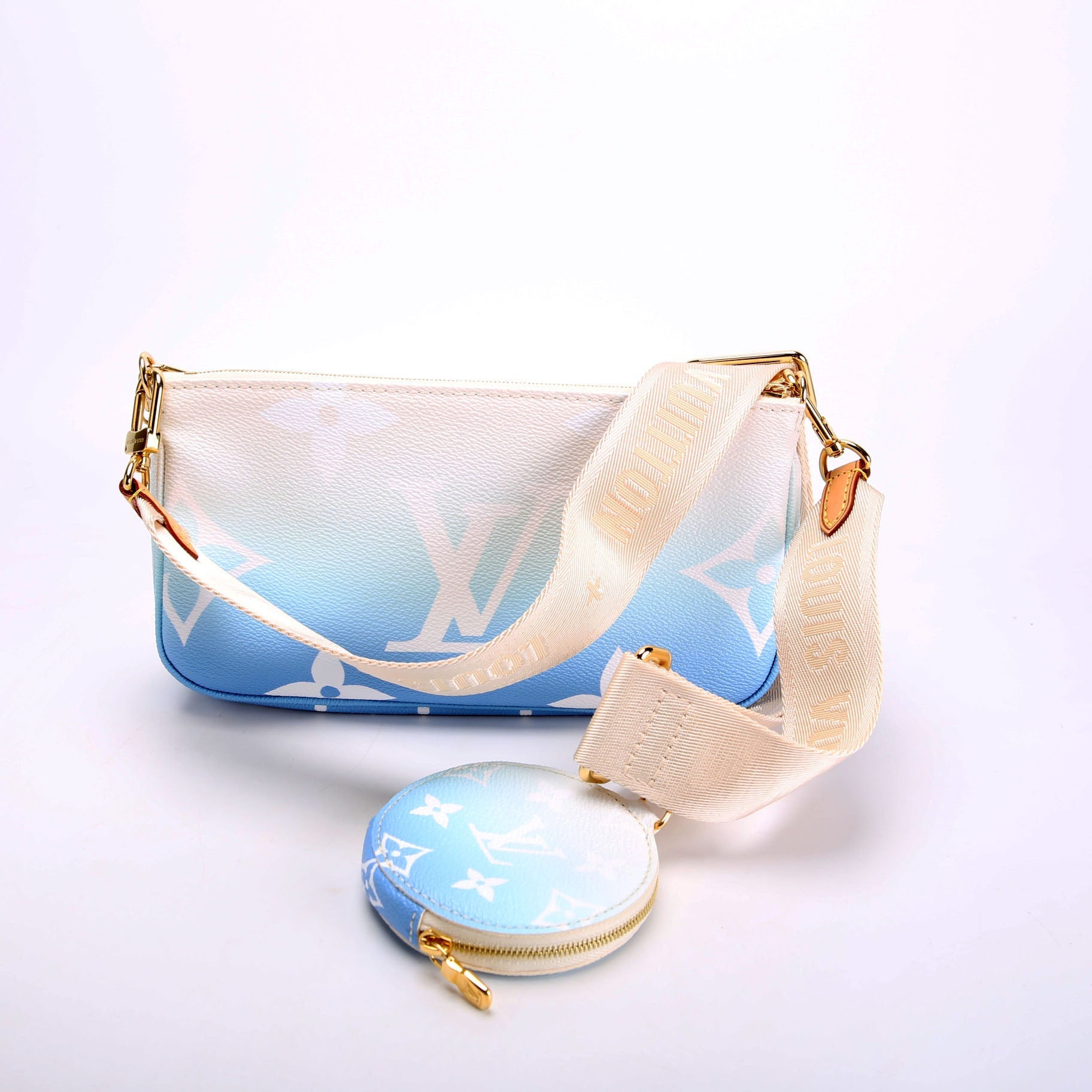 Multi Pochette By The Pool Blue/Beige