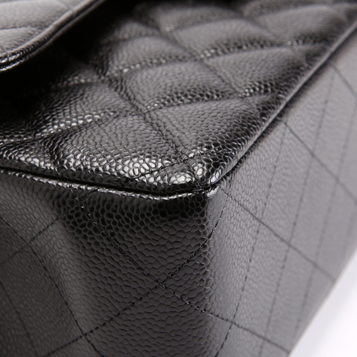 Classic Flap Jumbo Caviar RFID Black
