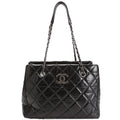 CC Chain Small Shopping Tote Glazed Calfskin 20MM