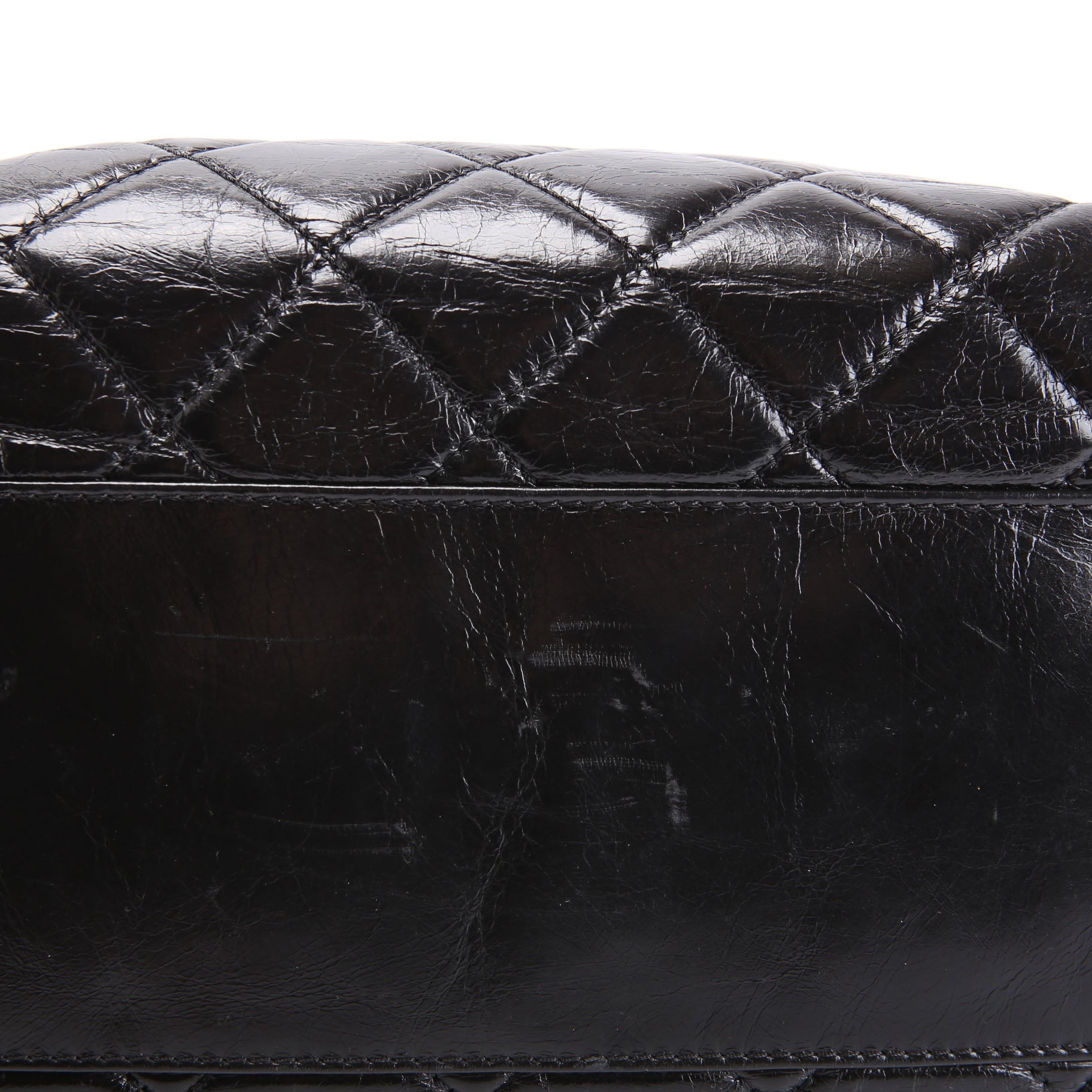 CC Chain Small Shopping Tote Glazed Calfskin 20MM