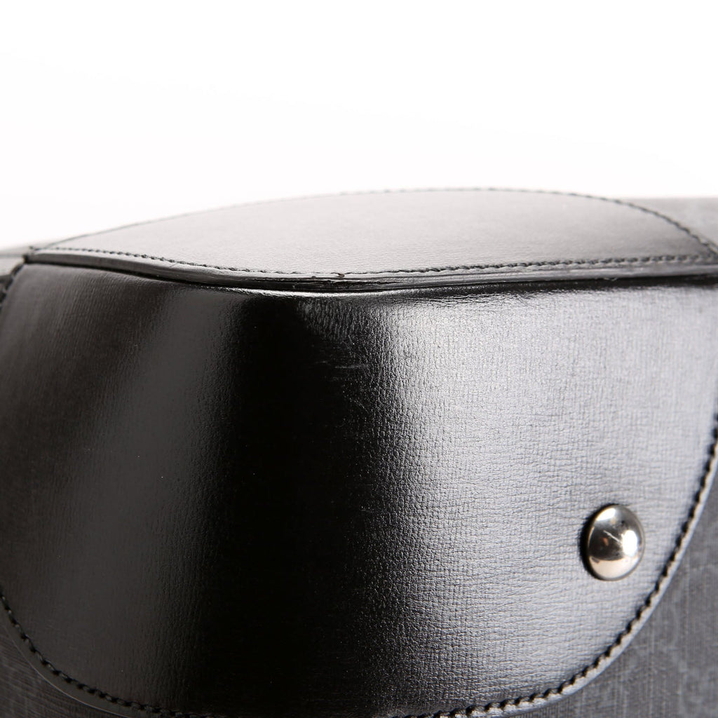 Gucci 696015 GG Supreme Interlocking G Large Duffle Bag Black/Gray