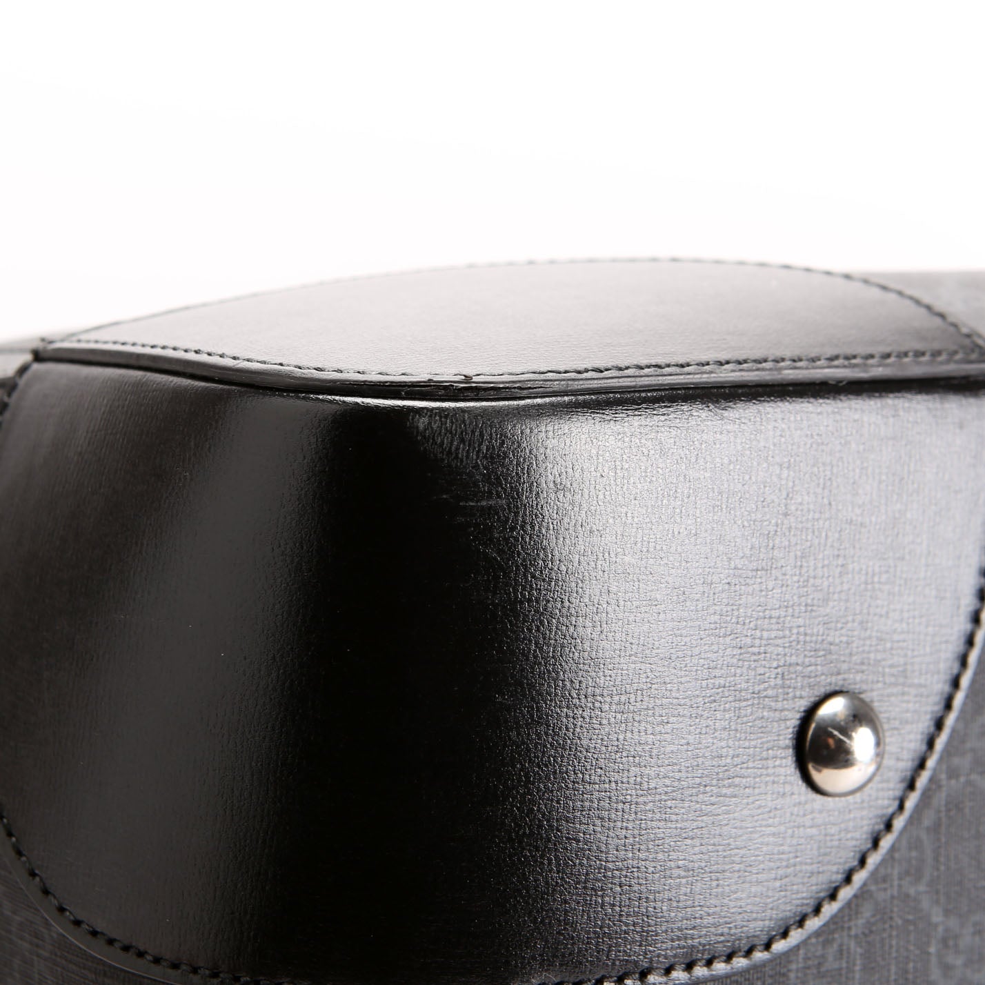 Gucci 696015 GG Supreme Interlocking G Large Duffle Bag Black/Gray