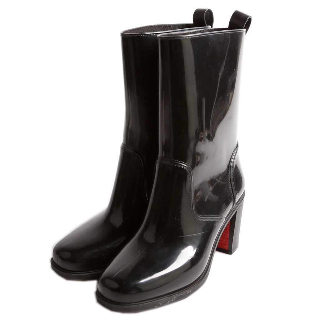 Loubirain 70MM Rubber Rain Boots Size 39 Black