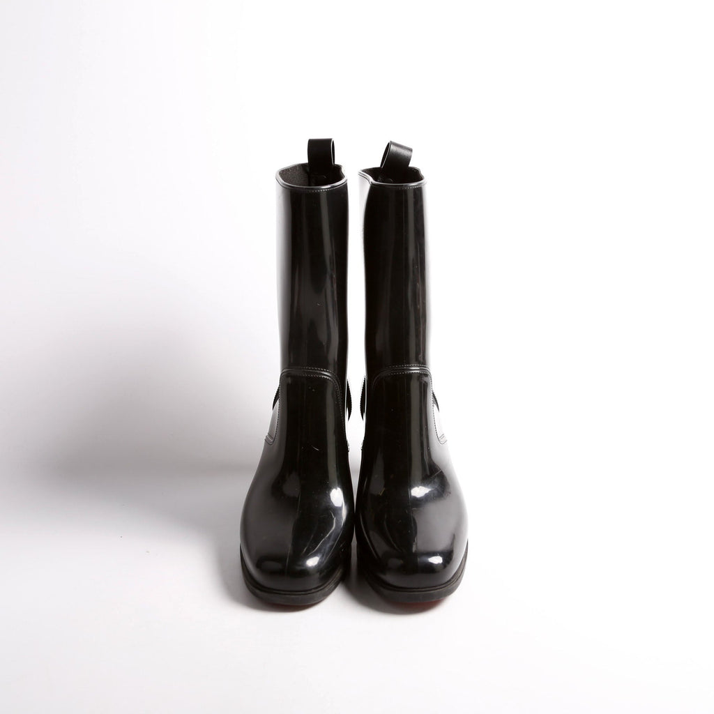 Loubirain 70MM Rubber Rain Boots Size 39 Black
