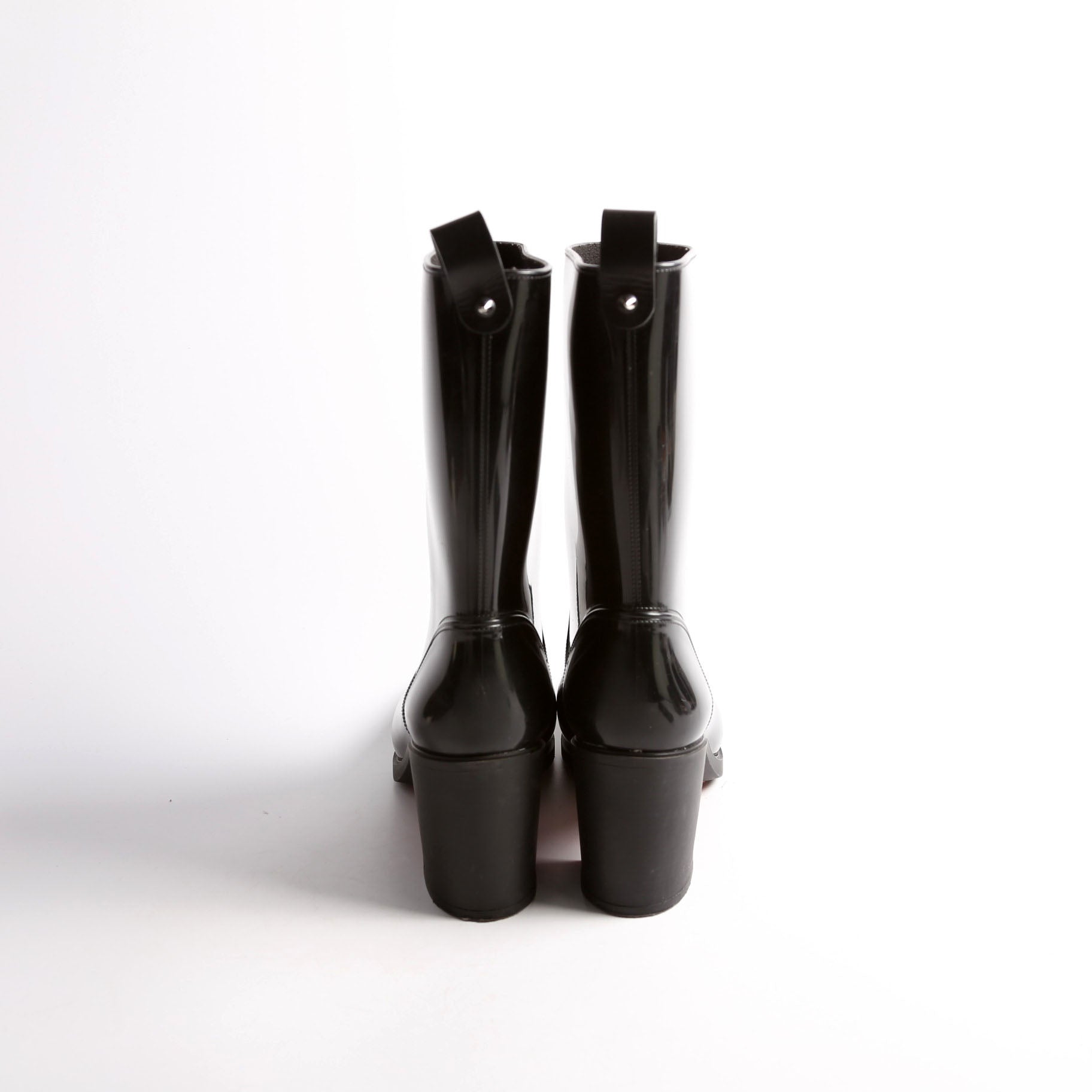 Loubirain 70MM Rubber Rain Boots Size 39 Black