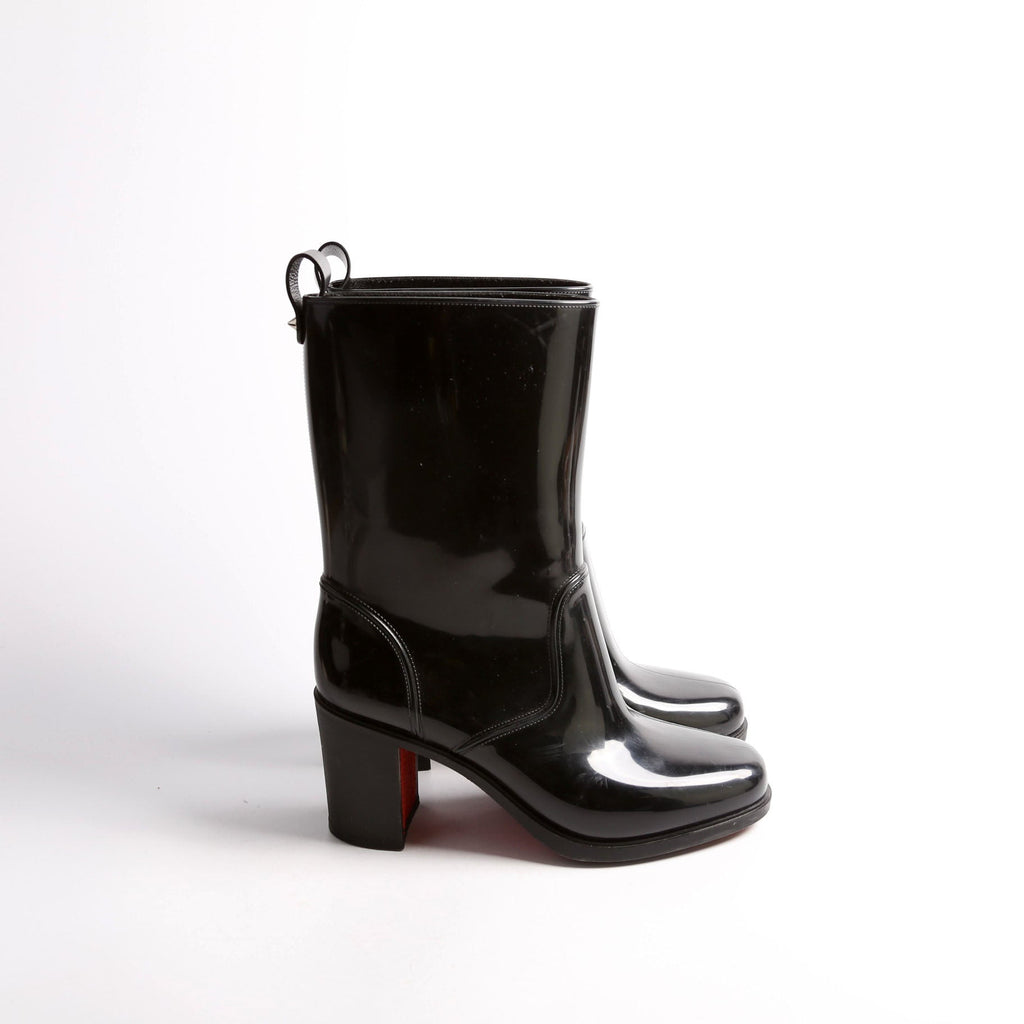 Loubirain 70MM Rubber Rain Boots Size 39 Black
