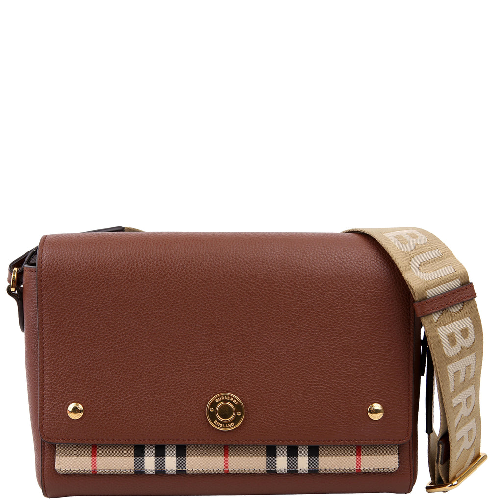 Note Vintage Check Crossbody Brown